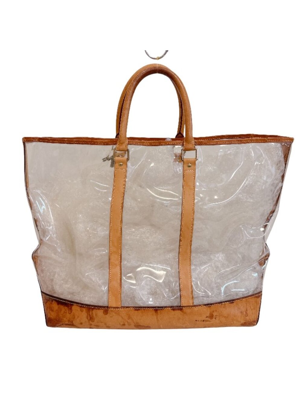 Louis Vuitton 100 Anniversary Isaac Mizrahi Vinyl Tote Bag Transparent